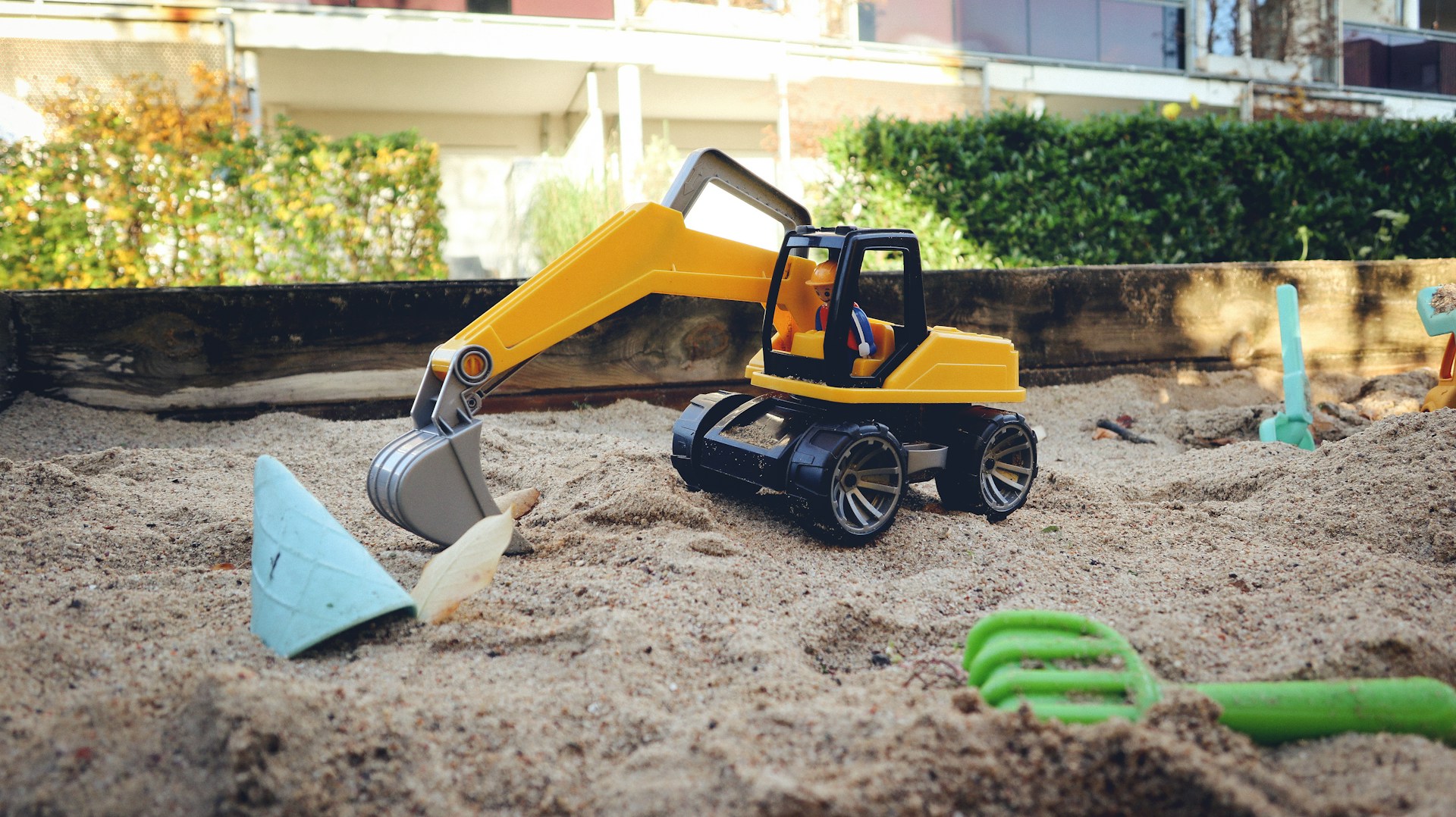 Removing rocks from sand box